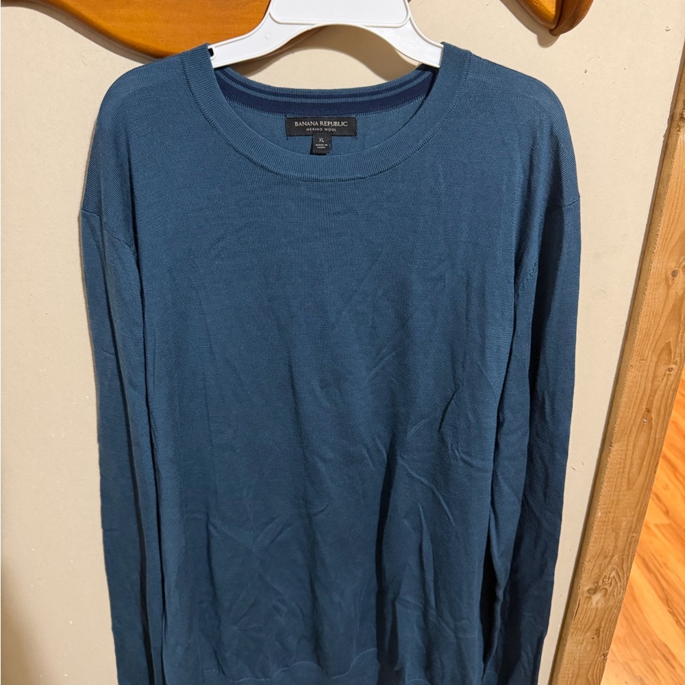 Banana Republic Merino Wool Crewneck Sweater – Men’s XL